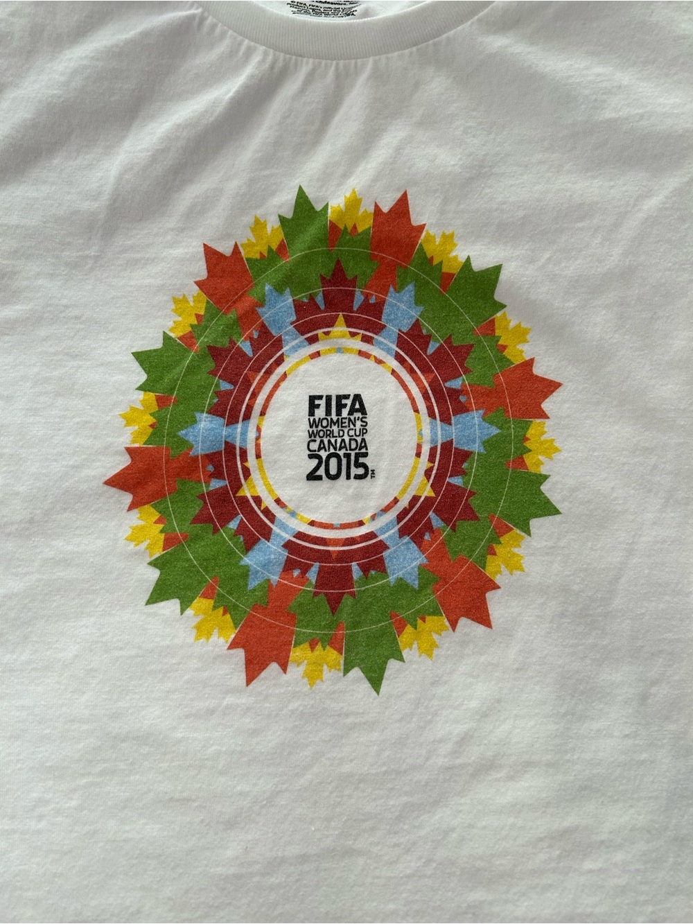 FIFA Women's World Cup 2015 White Graphic Tee